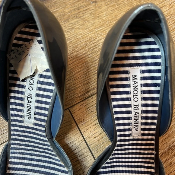 Manolo Blahnik D’Orsay Heel in Canti/Blue Size 37/7US - Picture 6 of 14